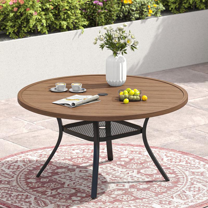 Wayfair round outdoor dining table sale